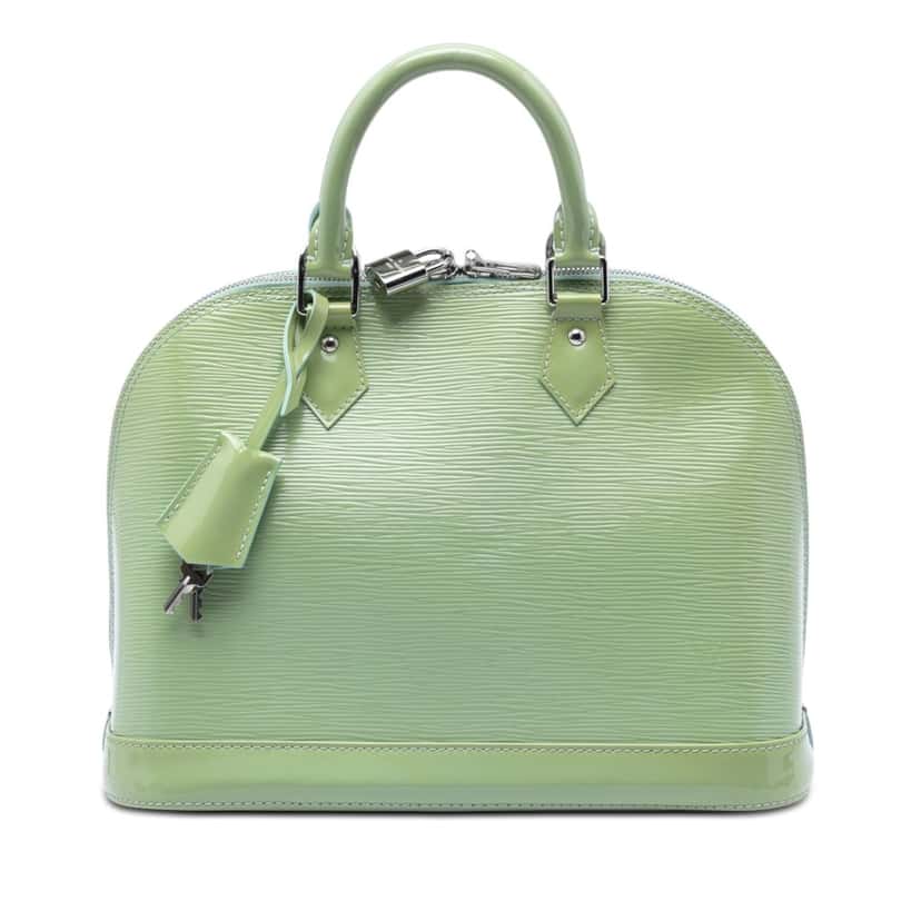 Louis Vuitton Electric Epi Alma PM Green Leather Very good condition - Front View