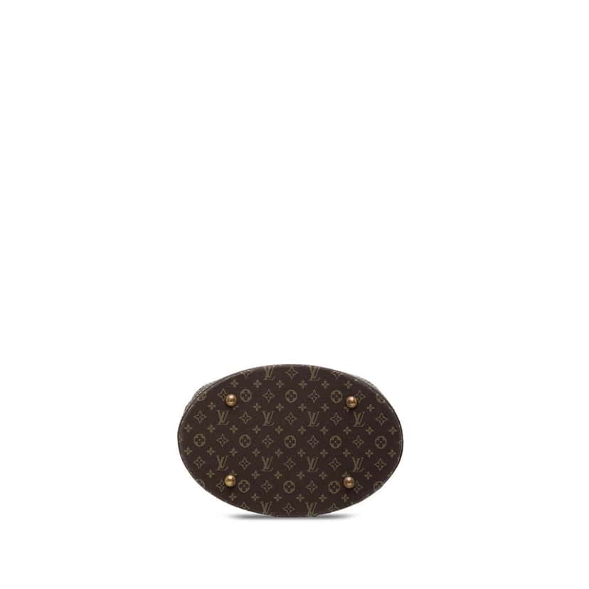 Louis Vuitton Monogram Mini Lin Bucket PM Brown Very good condition - Inside View