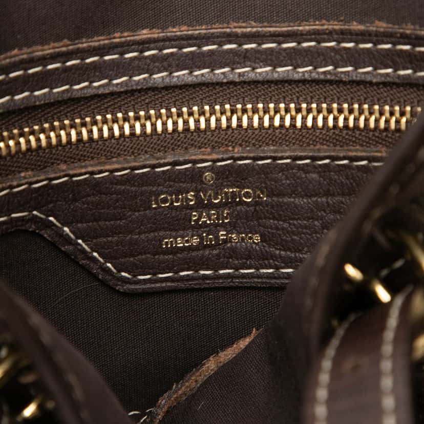 Louis Vuitton Monogram Mini Lin Bucket PM Brown Very good condition - Box View