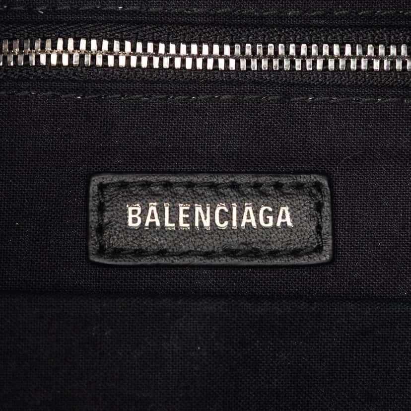 Balenciaga Small Faux Fur Diagonal Logo Everyday Backpack Black Very good condition - Box View