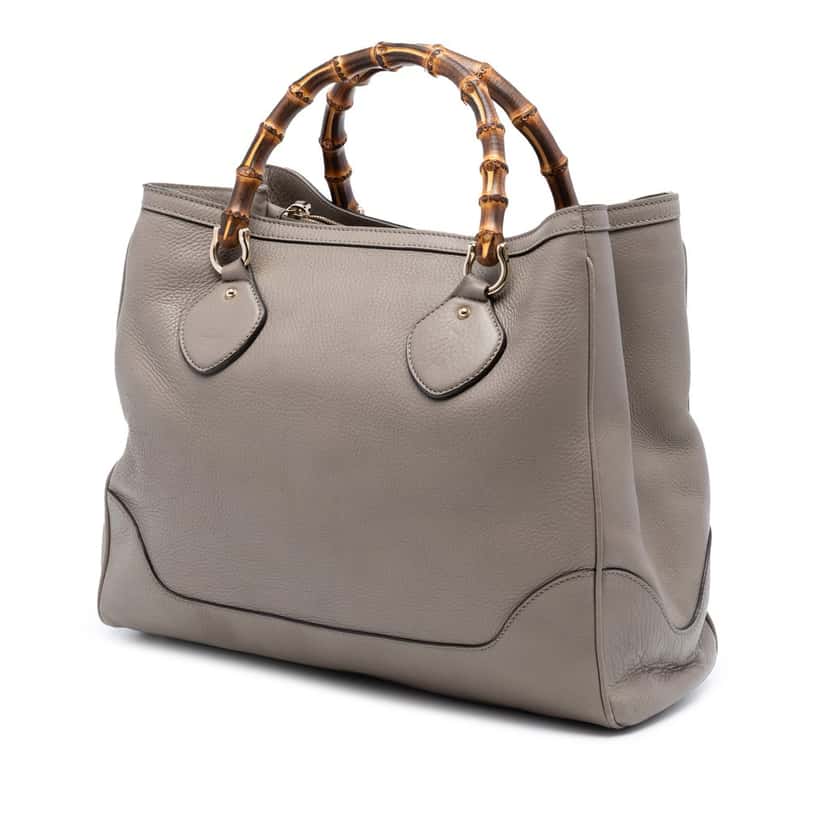 Gucci Calfskin Bamboo Diana Tote Brown Leather Very good condition - Back View