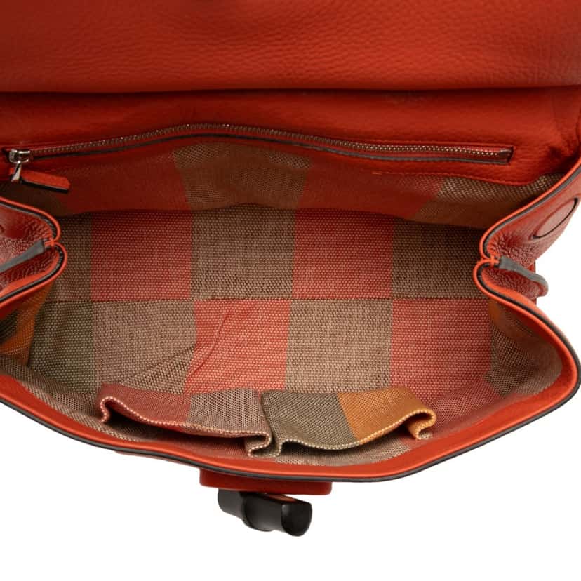 Gucci Medium Leather Bamboo Daily Satchel Orange Leather Very good condition - Model View