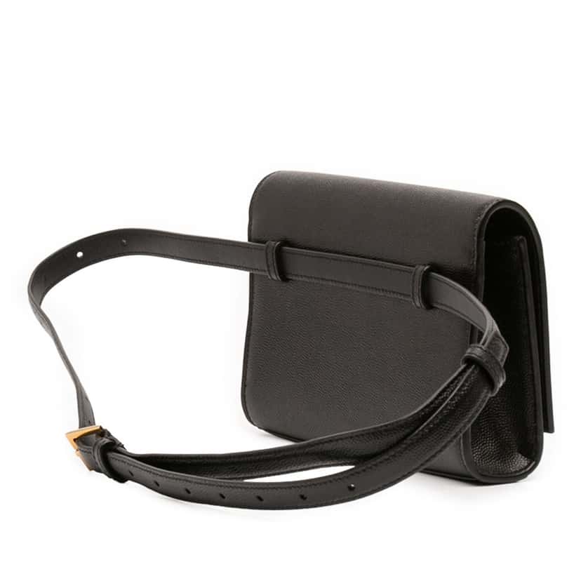 Saint Laurent Grain de Poudre Leather Kate Belt Bag Black Leather Very good condition - Back View