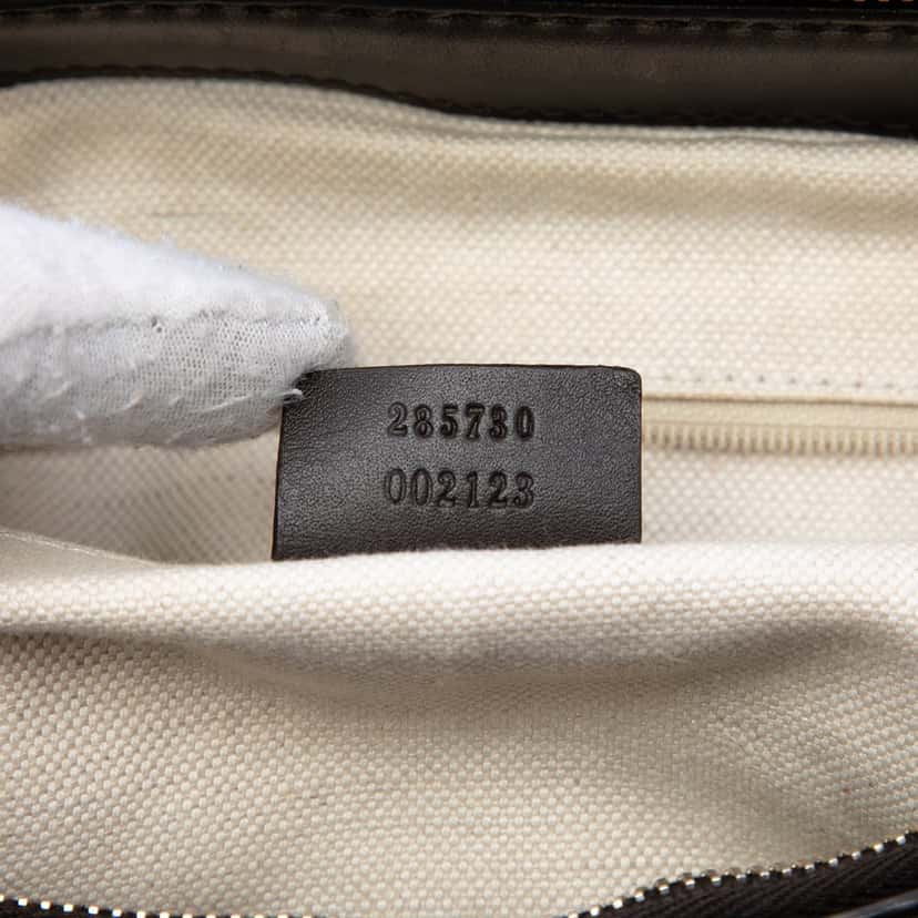 Gucci GG Canvas Sukey Satchel Beige Very good condition - Box View