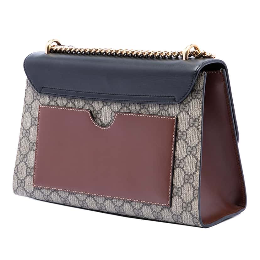 Gucci Medium GG Supreme Padlock Shoulder Bag Beige Very good condition - Back View