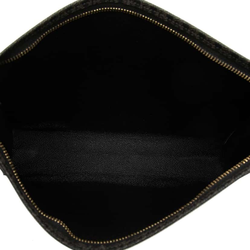 Saint Laurent Toile Classic Monogram Toiletry Bag Black Very good condition - Model View