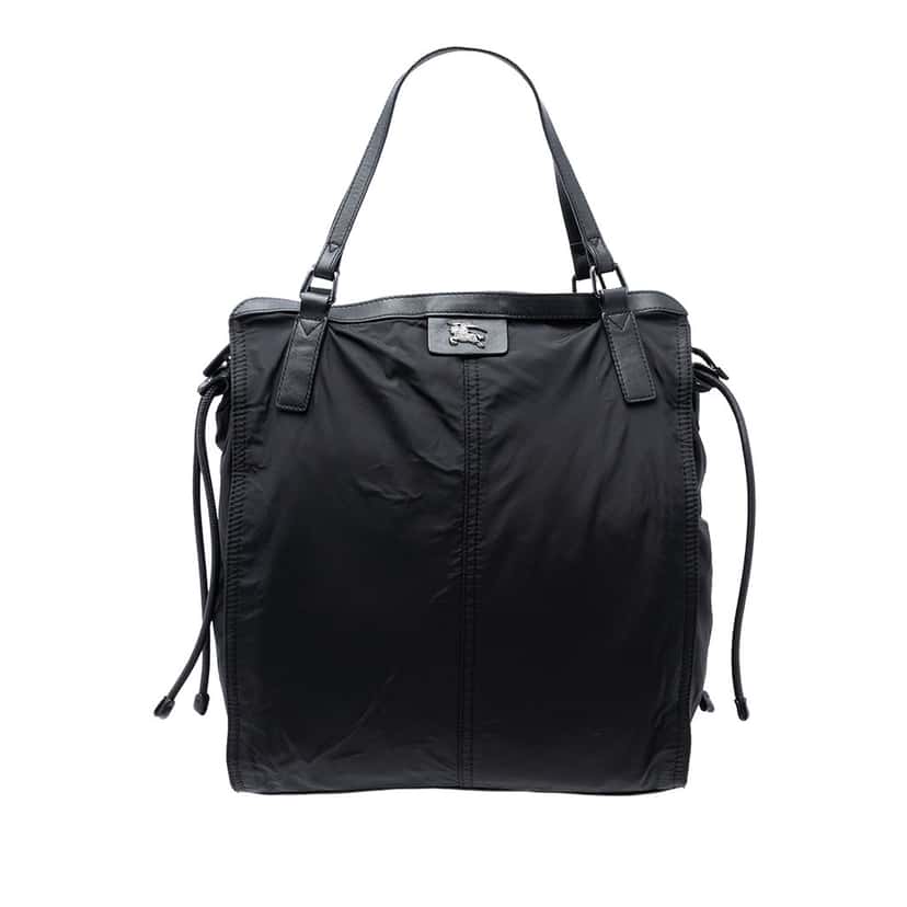 Burberry Nylon Packable Buckleigh Tote Black Very good condition - Front View
