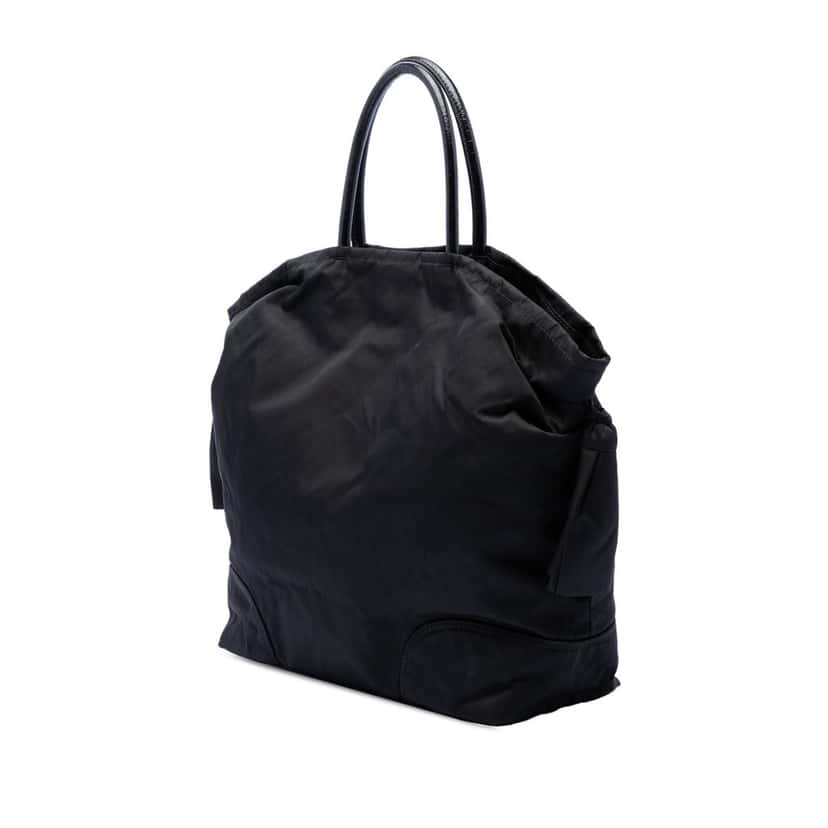 Prada Tessuto Bow Tote Black Very good condition - Back View