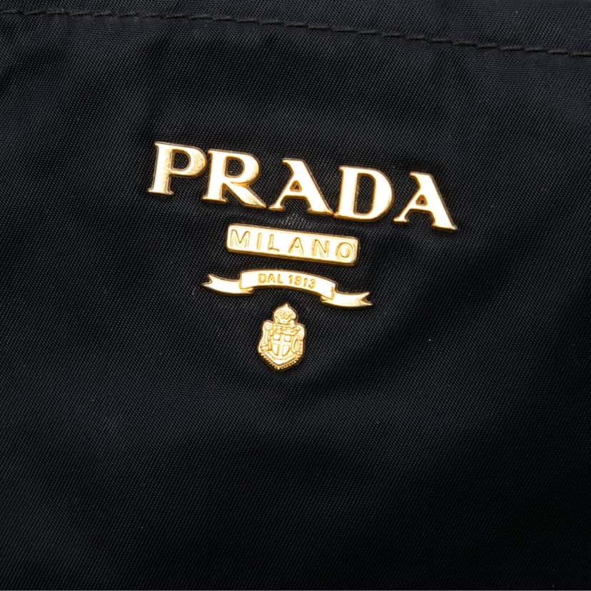 Prada Tessuto Bow Tote Black Very good condition - Box View
