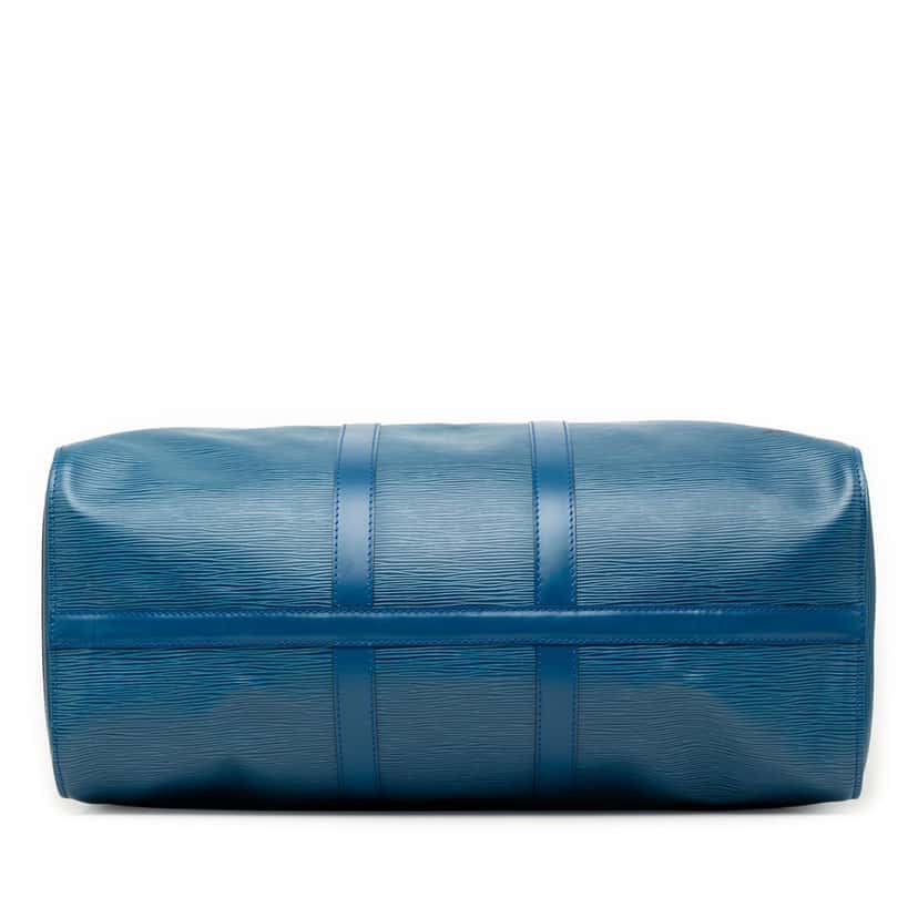 Louis Vuitton Epi Keepall 45 Blue Leather Very good condition - Inside View