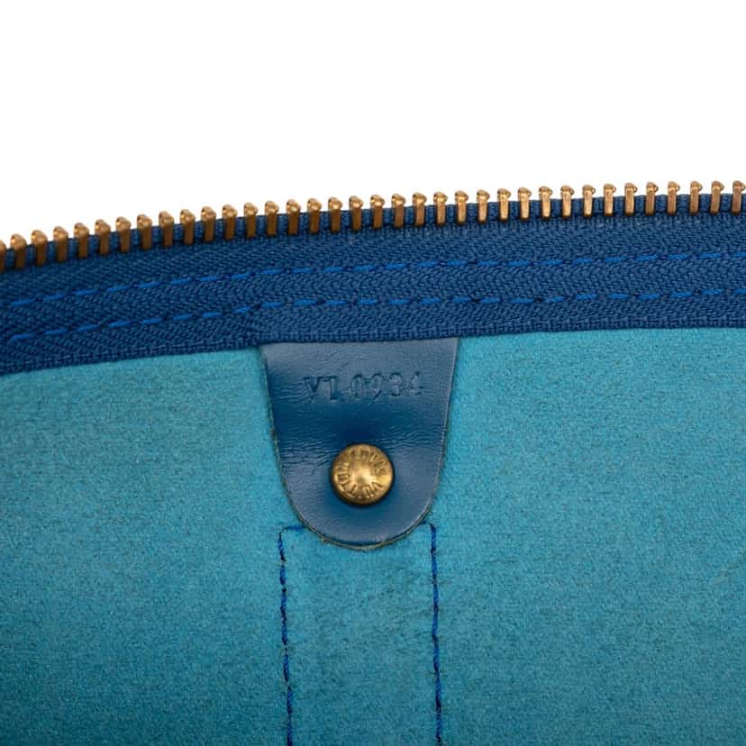 Louis Vuitton Epi Keepall 45 Blue Leather Very good condition - Box View