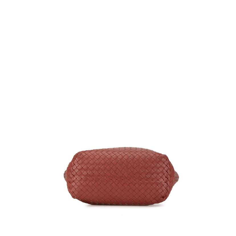 Bottega Veneta Intrecciato Tote Red Leather Good condition - Inside View