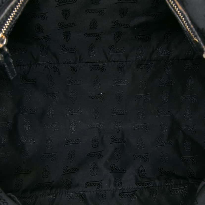Gucci Large Patent Hysteria Satchel Black Leather Very good condition - Model View