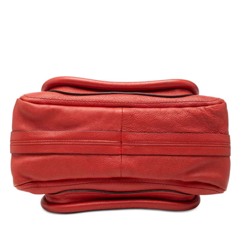 Chloé Small Leather Paraty Satchel Red Leather Very good condition - Inside View