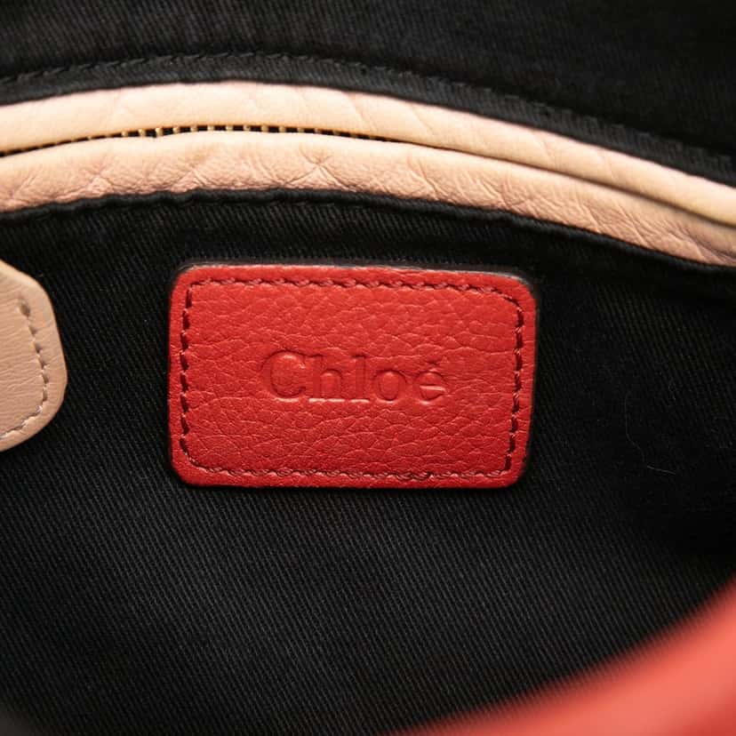 Chloé Small Leather Paraty Satchel Red Leather Very good condition - Box View