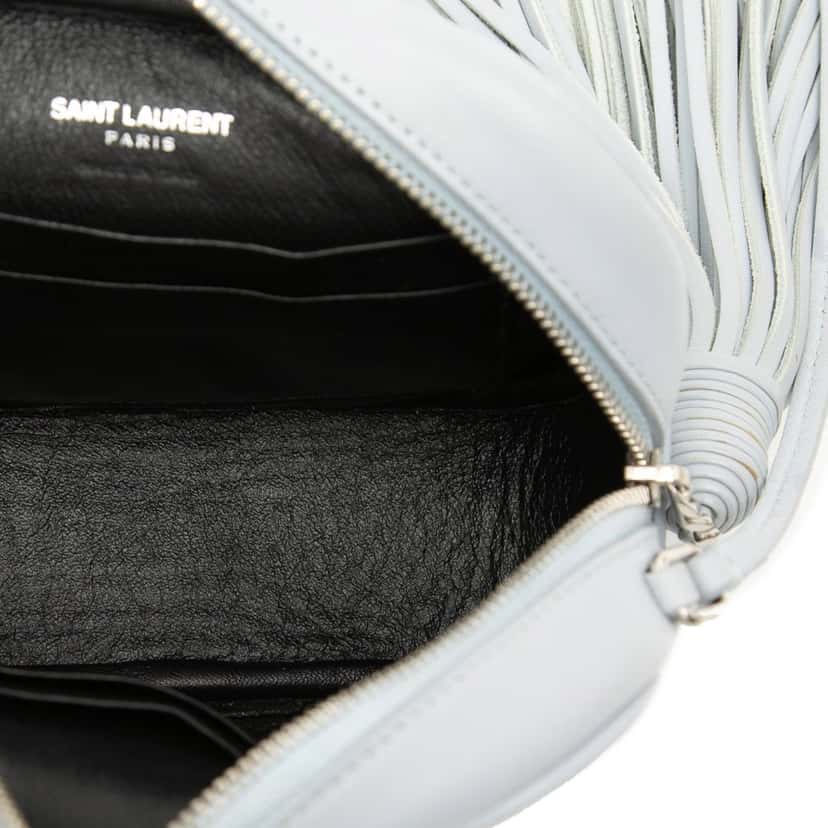 Saint Laurent Calfskin Monogram Blogger Bag Blue Leather Very good condition - Model View