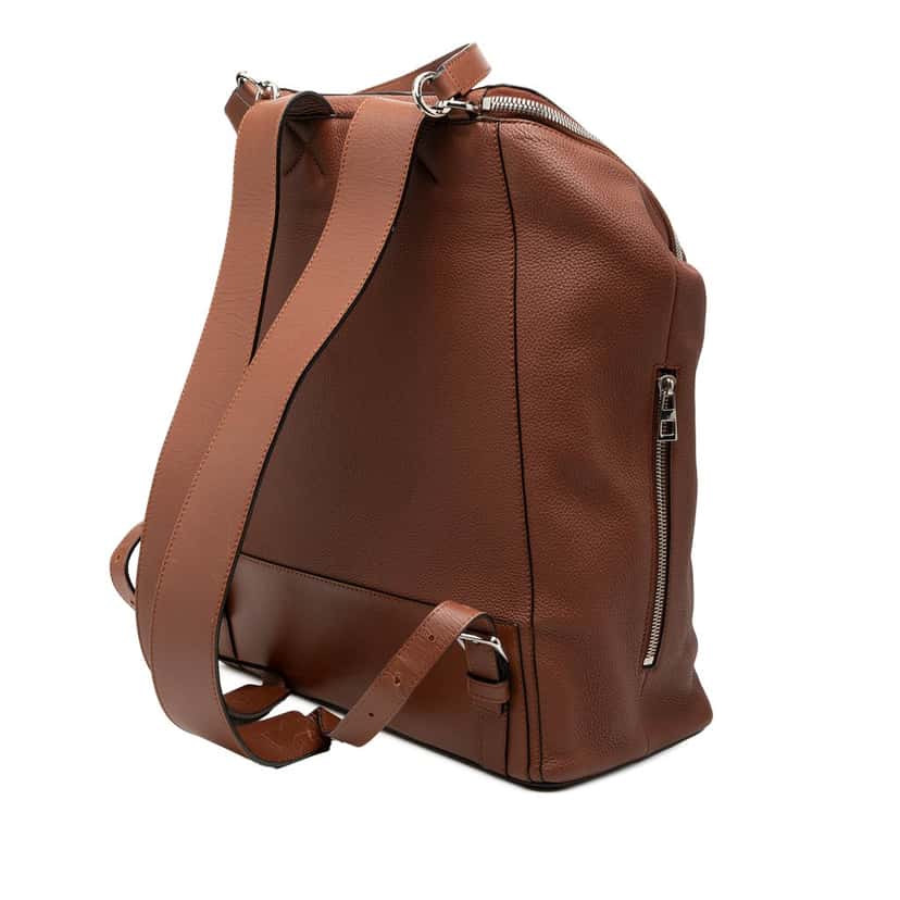 Loewe Large Leather Goya Backpack Brown Leather Very good condition - Back View