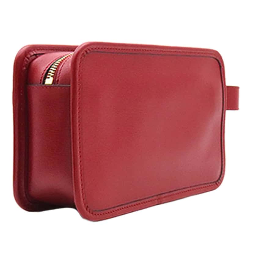 Gucci Calfskin Interlocking G Clutch Red Leather Very good condition - Back View