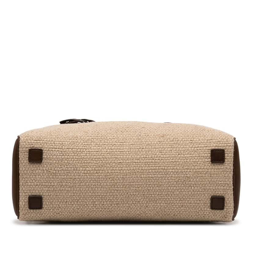The Row Leather Trimmed Canvas India 12 Beige Very good condition - Inside View