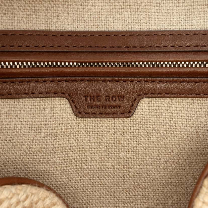 The Row Leather Trimmed Canvas India 12 Beige Very good condition - Box View