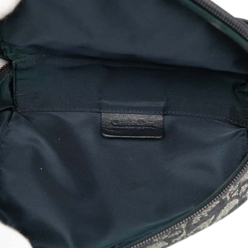 Dior Diorissimo Canvas Saddle Pouch Blue Very good condition - Model View