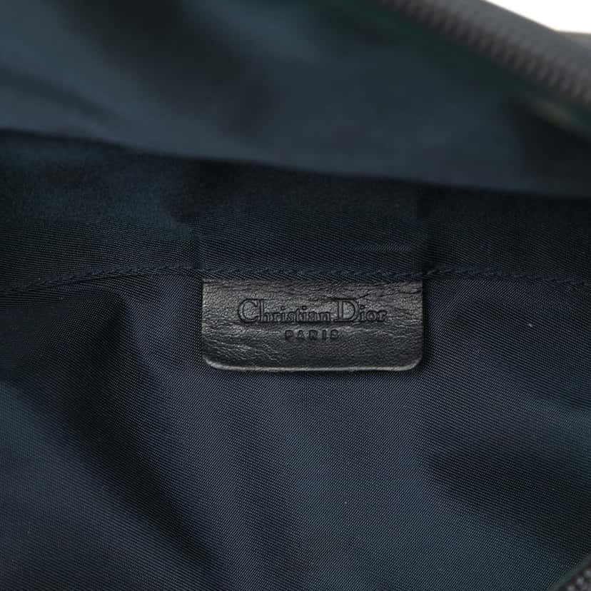 Dior Diorissimo Canvas Saddle Pouch Blue Very good condition - Box View