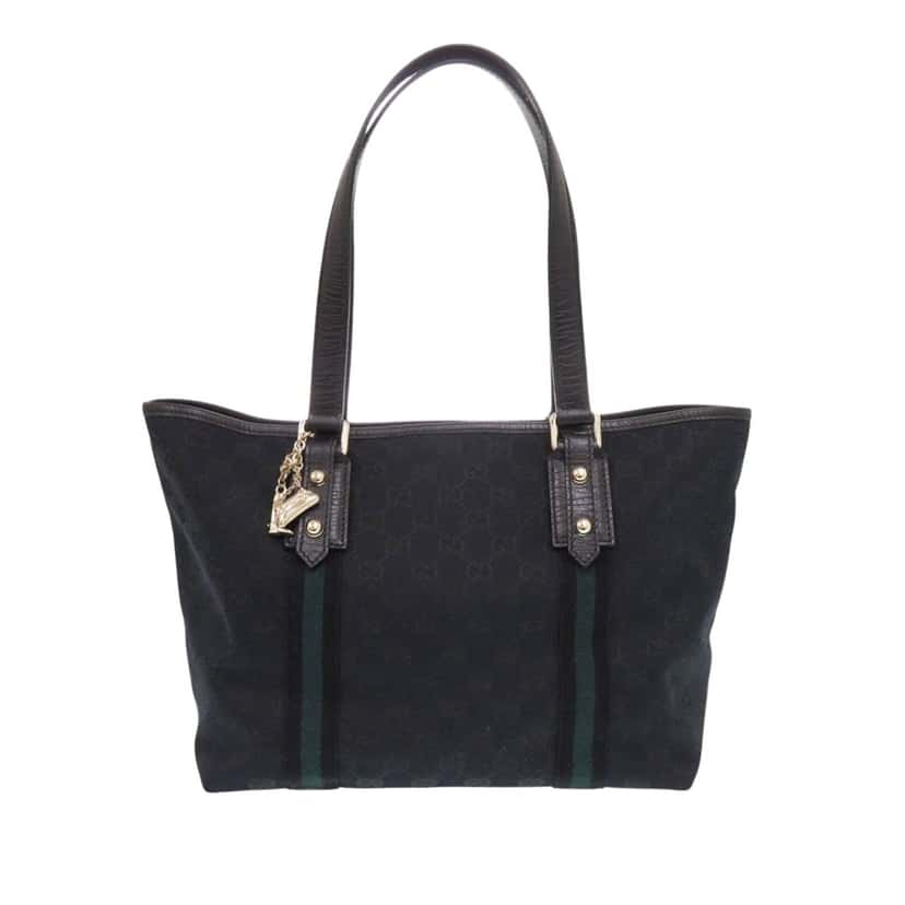 Gucci GG Canvas Jolicoeur Tote Black Very good condition - Front View