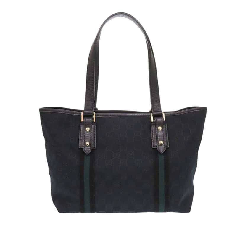 Gucci GG Canvas Jolicoeur Tote Black Very good condition - Back View