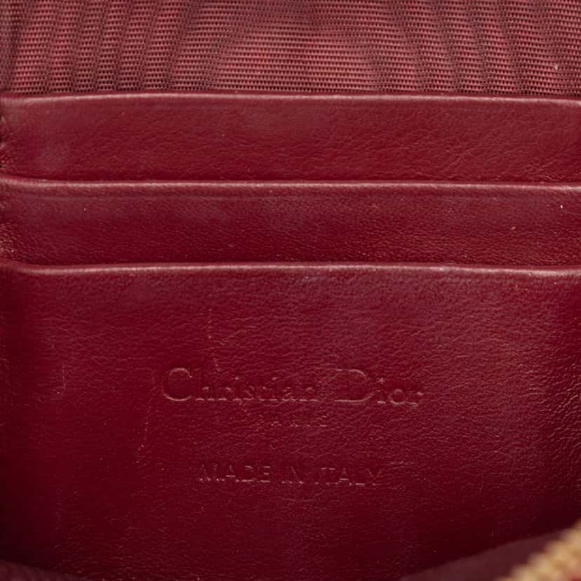 Dior Patent Cannage Lady Dior Call In Phone Holder Red Leather Very good condition - Box View