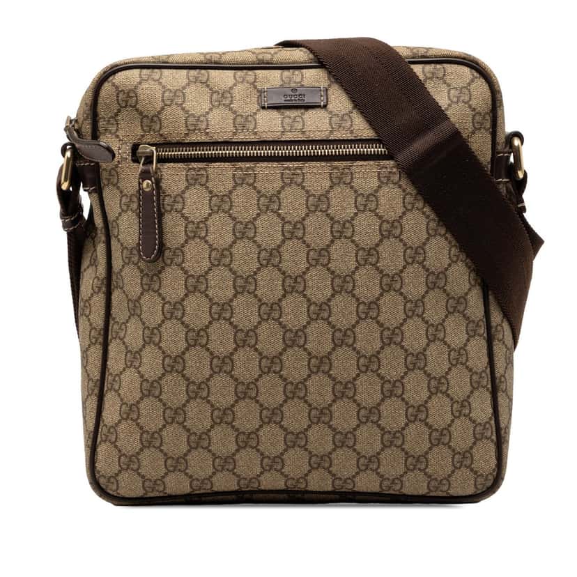 Gucci GG Supreme Crossbody Beige Very good condition - Front View