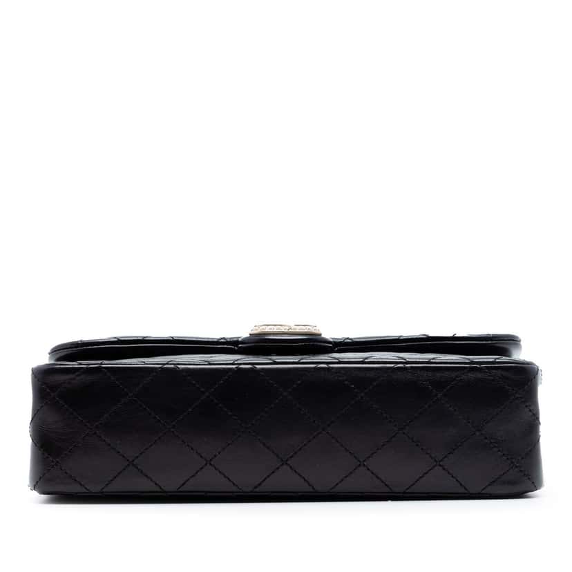 Chanel Medium Quilted Lambskin Westminster Pearl Flap Black Leather Very good condition - Inside View