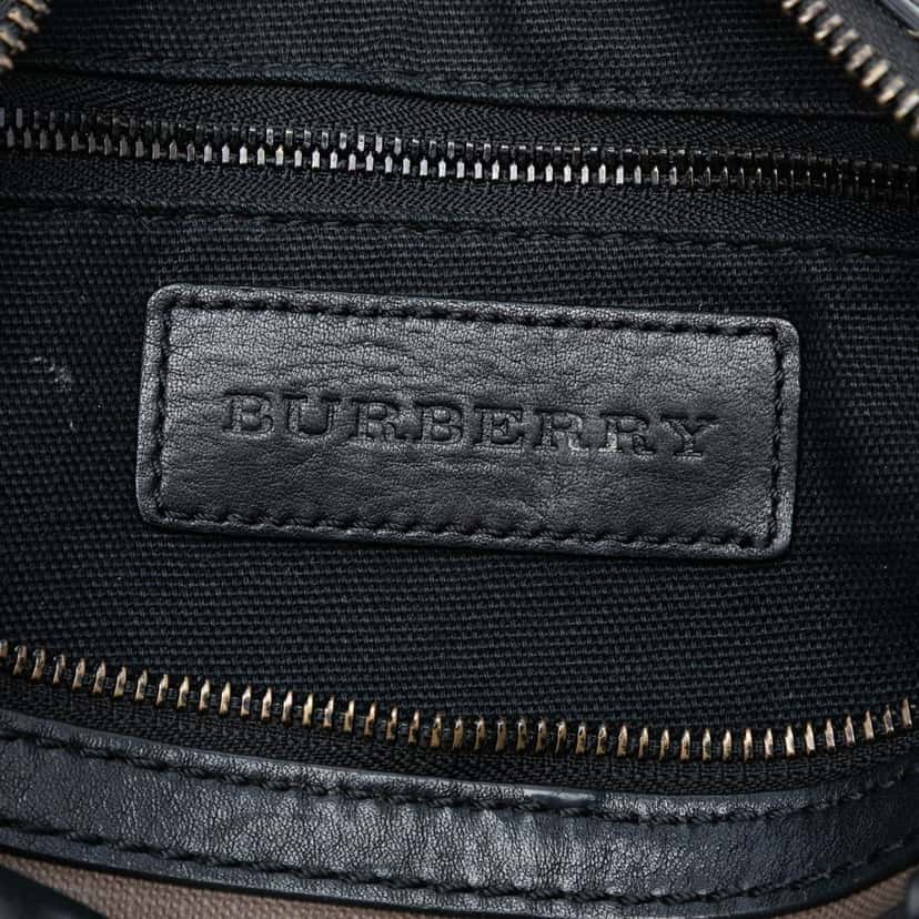 Burberry Smoke Check Coated Canvas Chester Boston Bag Brown Very good condition - Box View