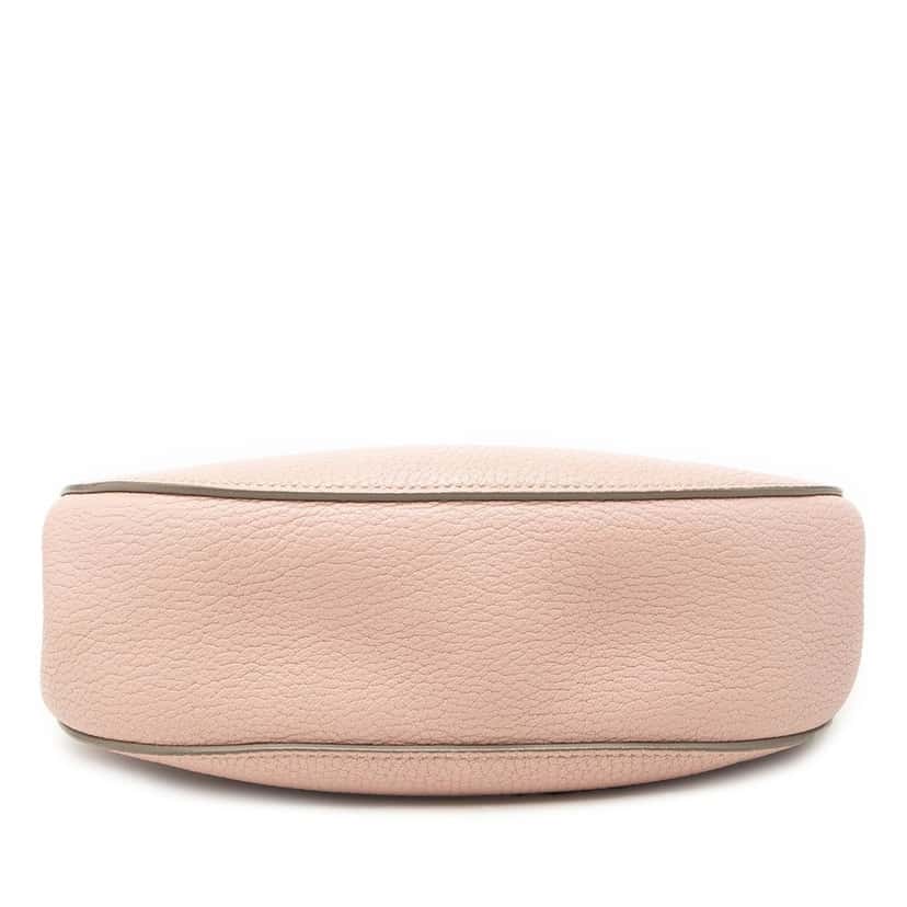 Chloé Small Grained Calfskin Drew Crossbody Pink Leather Very good condition - Inside View