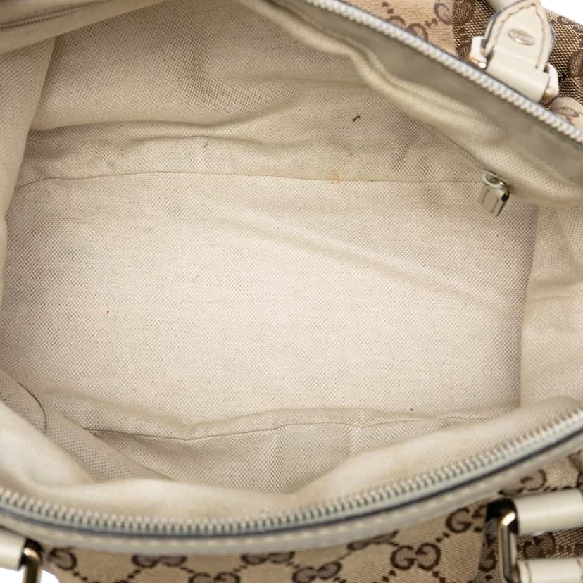 Gucci GG Canvas Sukey Satchel Beige Very good condition - Model View
