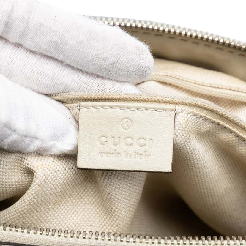 Gucci GG Canvas Sukey Satchel Beige Very good condition - Box View