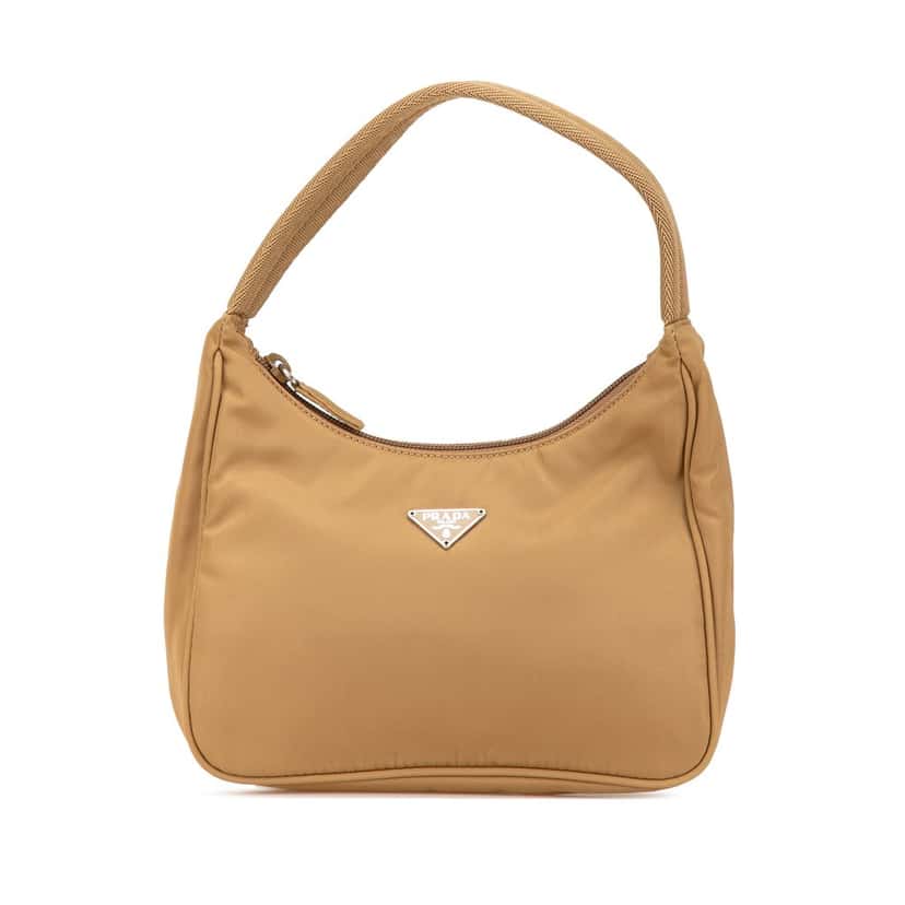 Prada Mini Tessuto Sport Shoulder Bag Brown Very good condition - Front View