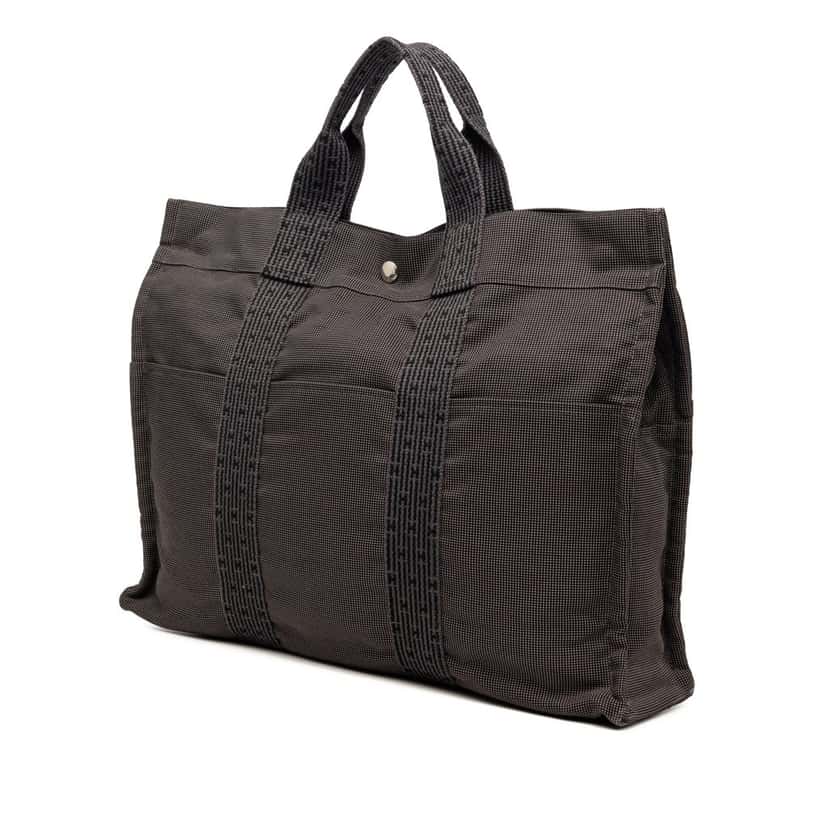 Hermès Canvas Herline MM Brown Very good condition - Back View