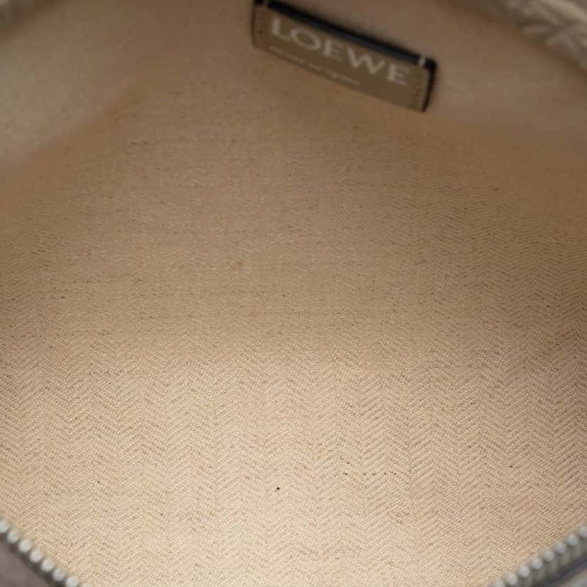 Loewe Embossed Anagram Leather Repeat T Clutch Beige Leather Very good condition - Model View