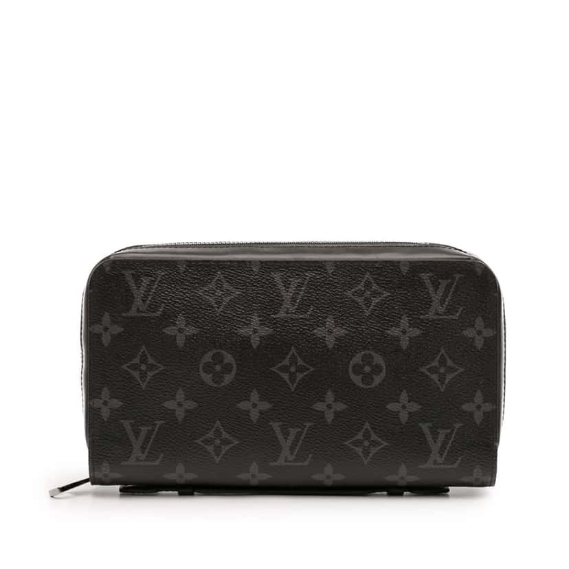 Louis Vuitton Monogram Eclipse Zippy XL Black Very good condition - Front View