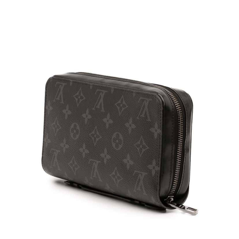 Louis Vuitton Monogram Eclipse Zippy XL Black Very good condition - Back View