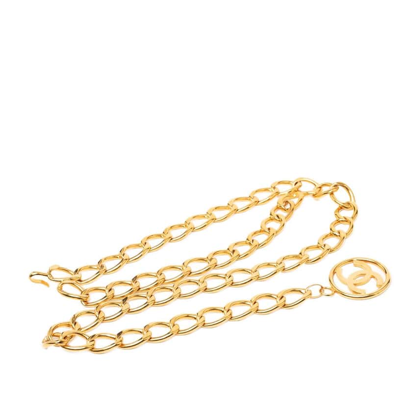 Chanel CC Gold  Plated Logo Chain Belt