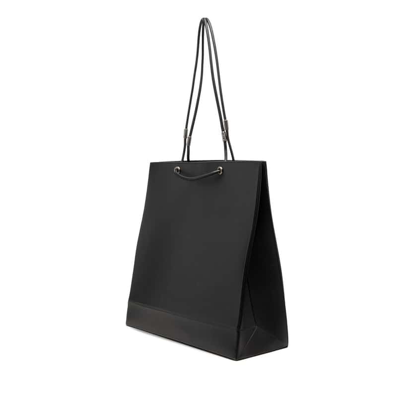 Fendi Medium Leather Pack Shopping Satchel Black Leather Very good condition - Back View