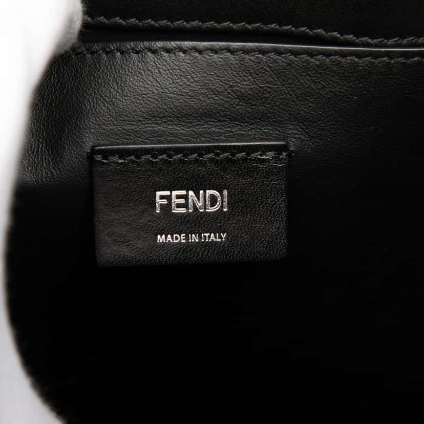 Fendi Medium Leather Pack Shopping Satchel Black Leather Very good condition - Box View