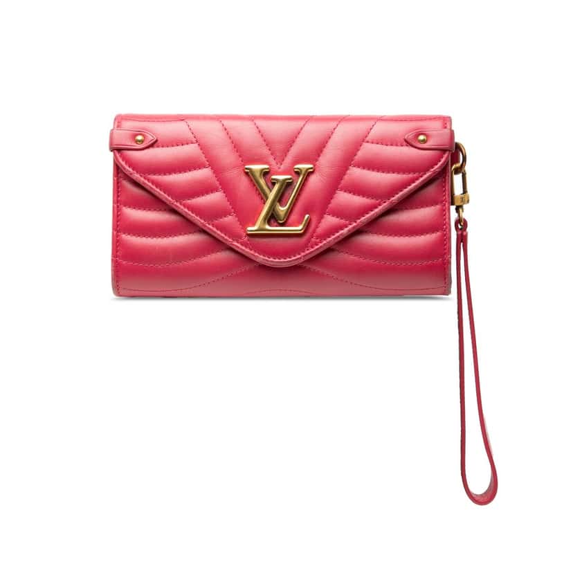 Louis Vuitton Calfskin New Wave Long Wallet Pink Leather Very good condition - Front View