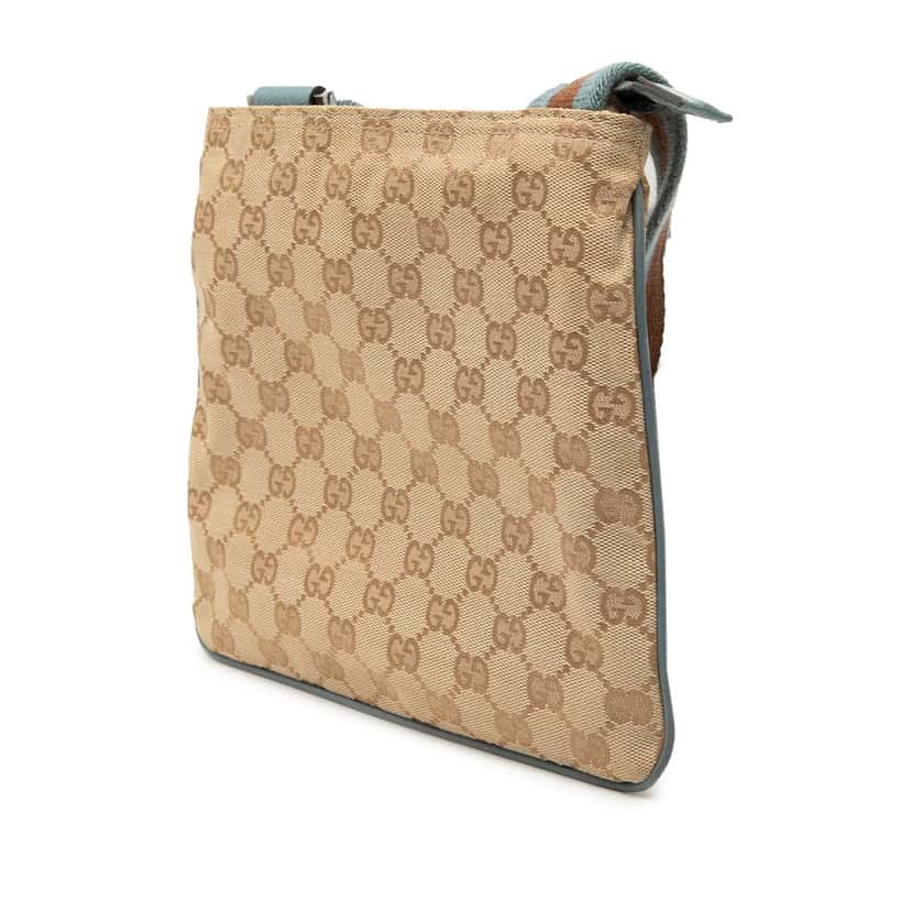 Gucci GG Canvas Web Crossbody Beige Very good condition - Back View