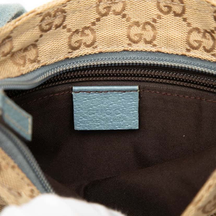 Gucci GG Canvas Web Crossbody Beige Very good condition - Box View