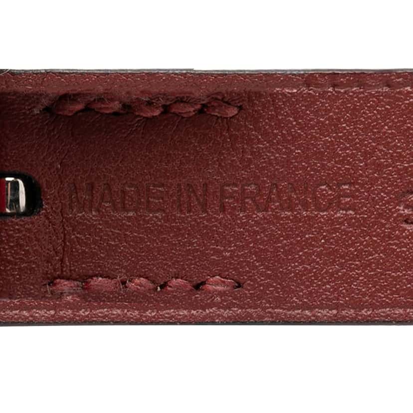 Hermès Leather Nathan Bracelet T4 Red Leather Very good condition - Box View