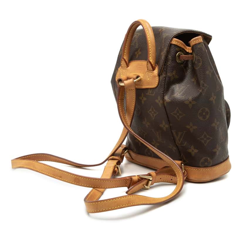 Louis Vuitton Monogram Mini Montsouris Brown Very good condition - Back View