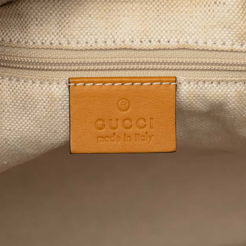 Gucci Guccissima Sukey Satchel Yellow Leather Very good condition - Box View