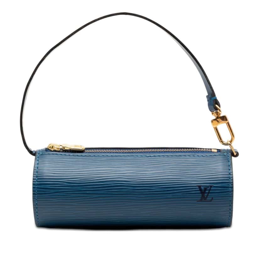 Louis Vuitton Epi Pochette Papillon Blue Leather Very good condition - Front View